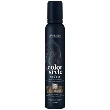 Indola Színező hab Dark Ash Leave-in/ Rinse-Off 200 ml