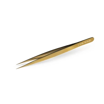 Lash Magic Arany 14 cm-es egyenes csipesz LM-TW-GL-ISO-1