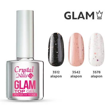 Glam TOP Gel Rainbow Rose 4ml