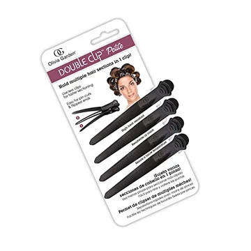Olivia Garden Double Clip Petite Black 4 Clips DC-3- Csipesz 4 db