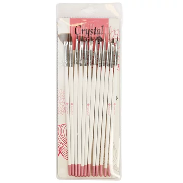 Crystal Nails Big Brush Set - 12 darabos Nail Art ecset készlet 
