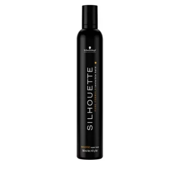 Schwarzkopf Silhouette szupererős hajhab 500ml /Fekete/