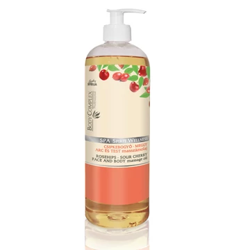 Lady Stella SPA SPIRIT WELLNESS Csipkebogyó -Meggy Arc És Test  masszázsolaj 1000ml Készlethiány!