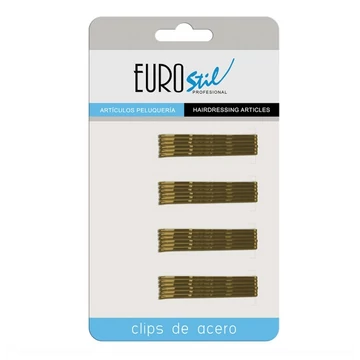 Euro Stil fém hullámcsat arany színű  5 cm 16 Db-os Ref.:01609