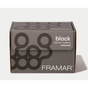 Framar Embossed Roll Medium Black Melírfólia  /R-EMB-MBLK/
