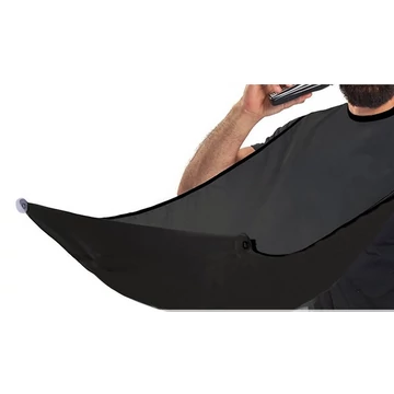 Ef-Es Szakállvagó kendő tapadó korongokkal 75x120 cm Fekete