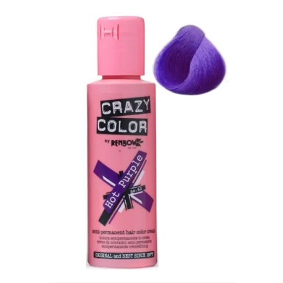 Crazy Color - 62 Hot purple 100ml