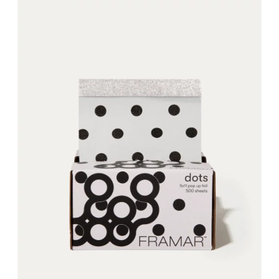 Framar Dots Black/White- Pop Up Melírfólia lap 500 db /PU-500DOTBW/