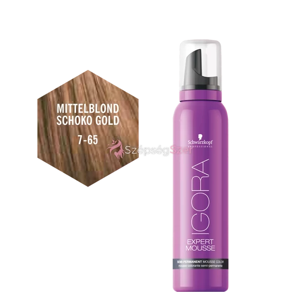 Schwarzkopf Igora Expert Mousse 7-65 Közép Szőke Csokoládé Arany 100 ml