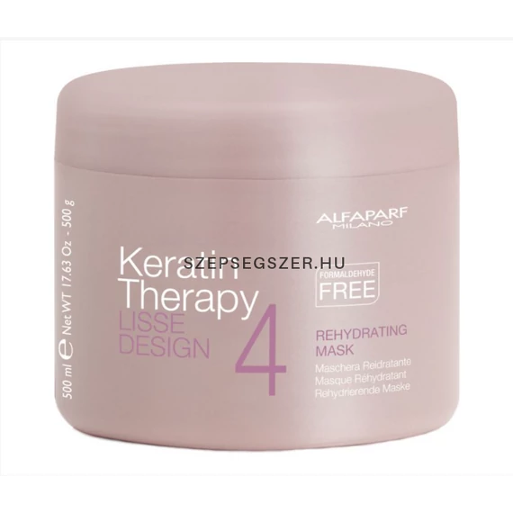 Alfaparf Lisse Design Keratin Therapy Rehydrating Hajmaszk 500 ml