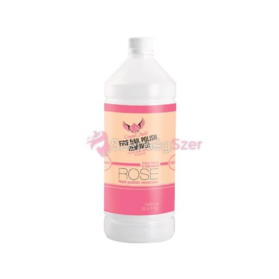 Illatos Crystal Nails körömlakk lemosó - Rózsa 1000ml