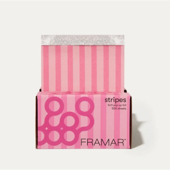 Framar Stripes- Pop Up Melírfólia lap 500 db /PU-500STRPNK/