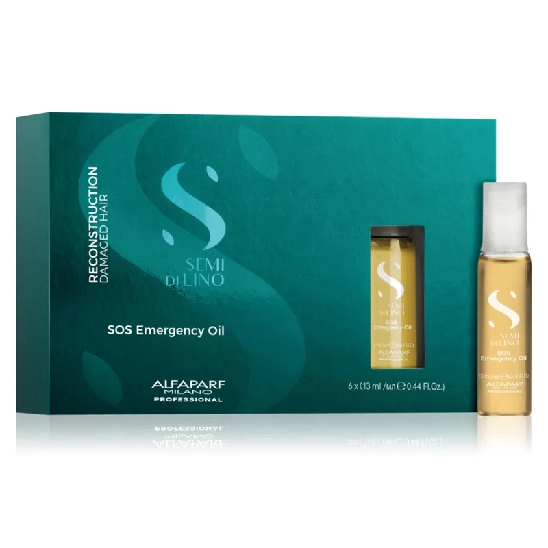 Alfaparf Semi Di Lino Reconstruction Damaged Hair SOS Emergency Oil 6x13 ml