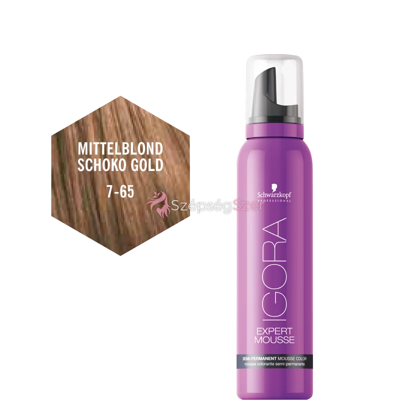 Schwarzkopf Igora Expert Mousse 7-65 Közép Szőke Csokoládé Arany 100 ml