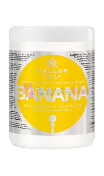 KALLOS KJMN  BANANA HAJPAKOLÓ Krém  1000ml