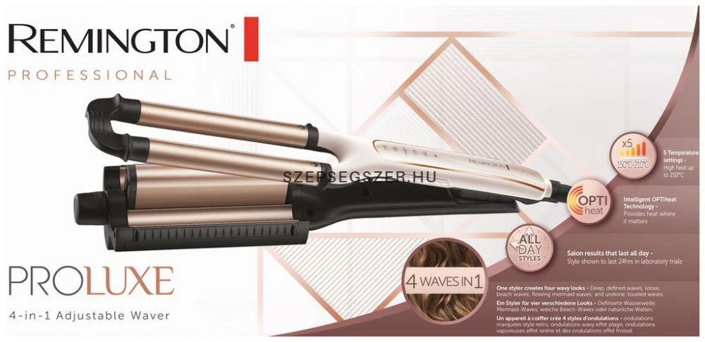 Remington ProLuxe 4-in-1 Adjustable Waver CI91AW Készlethiány!