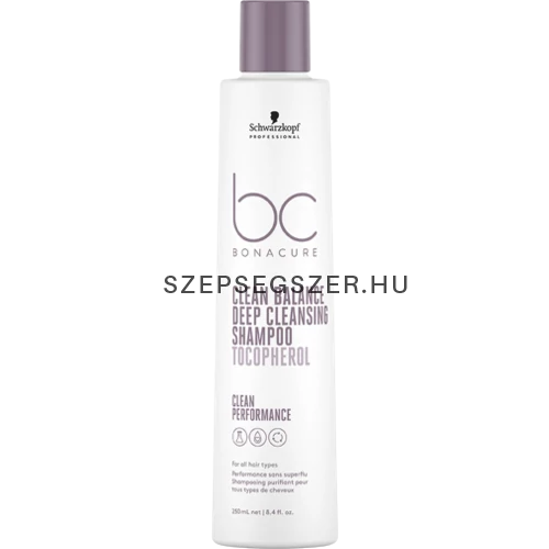 Schwarzkopf Bonacure Clean Balance mélytisztitó sampon 250ml 