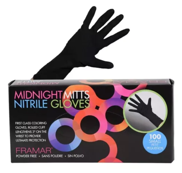 Framar Midnight Mitts Nitrile Gloves Gumikesztyű 100 Db 